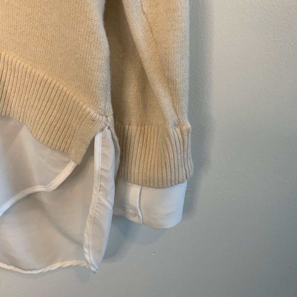 Truth by Republic sweater with combo Color Ivory Size M - Picture 5 of 12